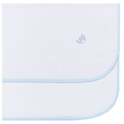 Cueiro para bebe em flanela Coroinha Azul - Classic for Baby Cueiro para bebe em flanela Coroinha Azul - Classic for Baby