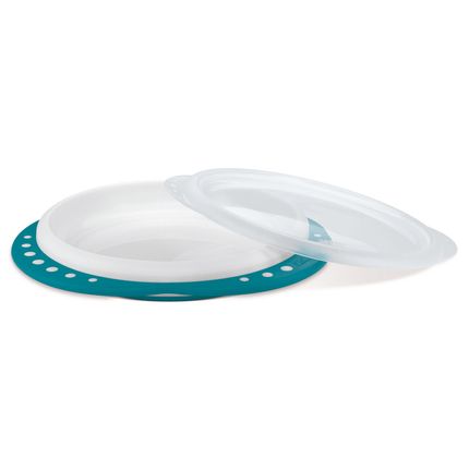Prato Raso de aprendizagem Azul (8m+) - NUK Prato Raso de aprendizagem Azul (8m+) - NUK