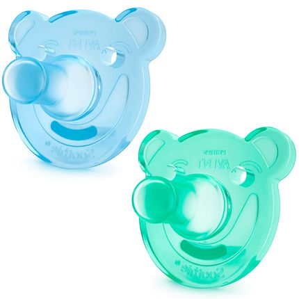 Chupeta Soothie Silicone BPA Free 2pçs (0-3m) Verde e Azul - ... Chupeta Soothie Silicone BPA Free 2pçs (0-3m) Verde e Azul - ...