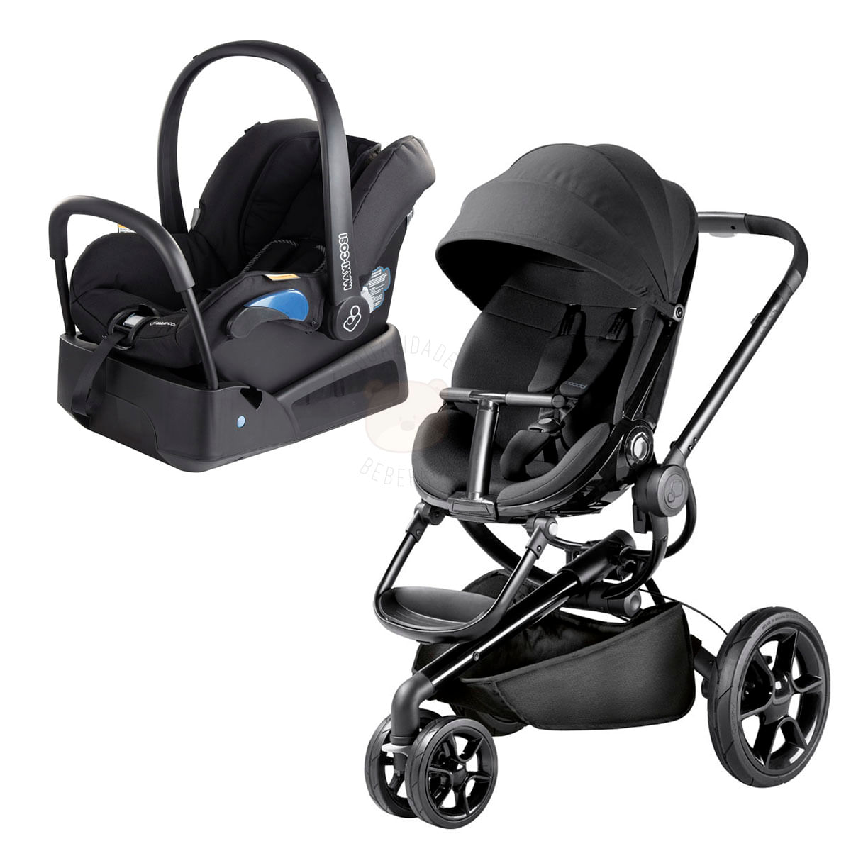 Travel System Bebe Conforto Com Base Citi Black Raven Maxi Cosi Carrinho Moodd Black Devotion Quinny Bebefacilmobile