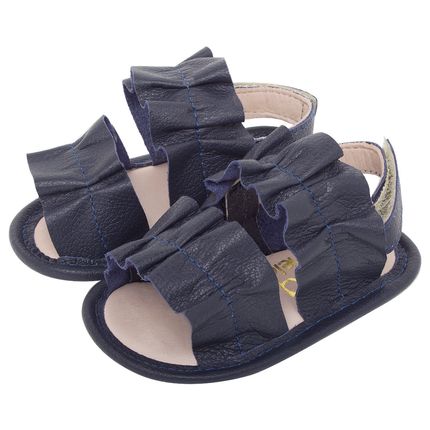 MC295.6107_A-sapatinhos-bebe-menina-sandalia-frufru-em-couro-marinhos-maria-caramelo-no-bebefacil-loja-de-roupas-enxoval-e-acessorios-para-bebes