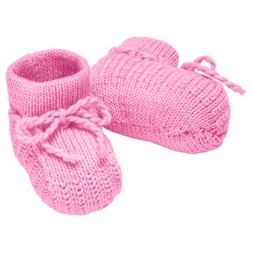 Sapatinho Trança Rosa Bebê - Comprar em Tricot da Cá