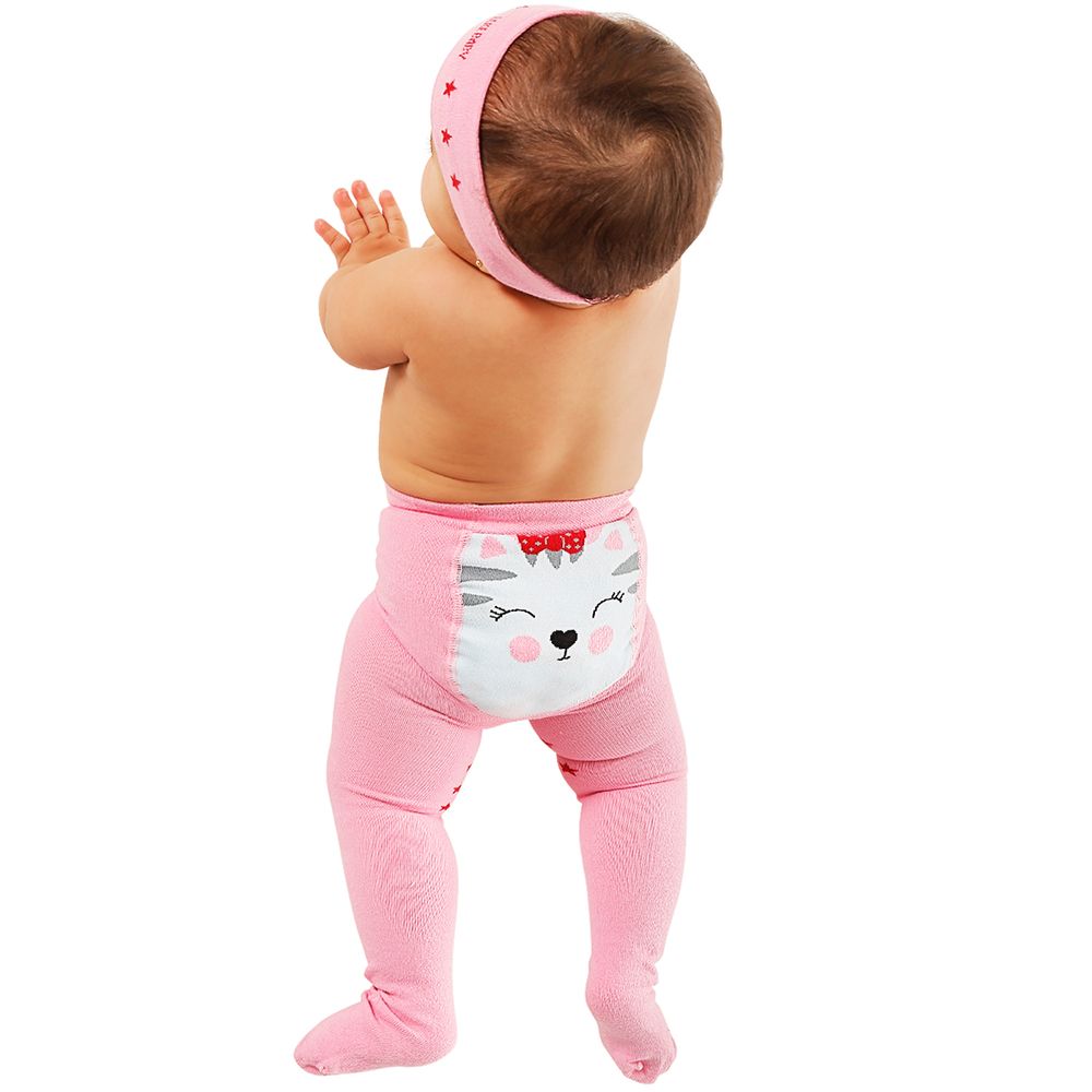 LK045.001-GA-A-moda-menina-meia-calca-com-faixa-meia-para-bebe-algodao-gatinha-rosa-no-bebefacil-loja-de-roupas-enxoval-e-acessorios-para-bebes