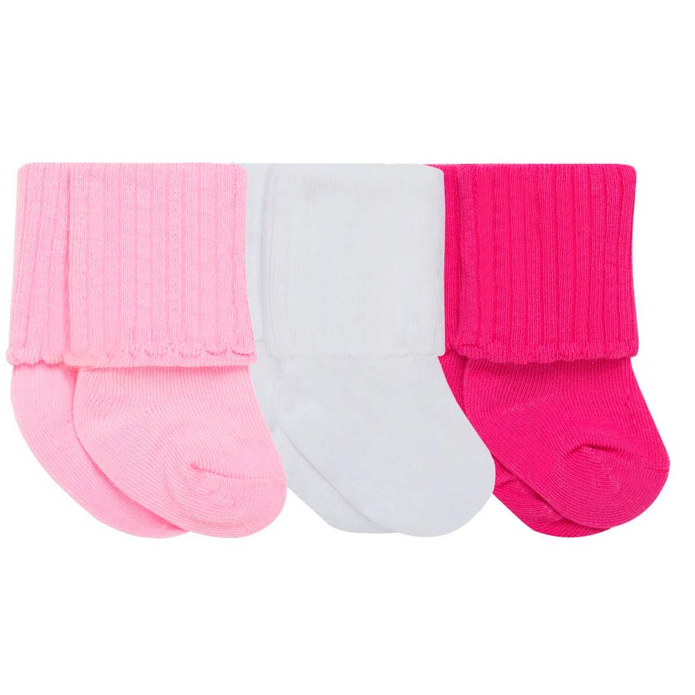 PK6950L-R-A-moda-bebe-menina-tripack-3-meias-soquete-pink-branca-rosa-puket-no-bebefacil-loja-de-roupas-enxoval-e-acessorios-para-bebes