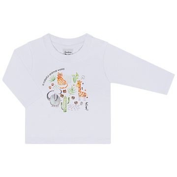 Sprinkle Critically Uplifted Camiseta manga longa para bebê em malha Animals - Junkes Baby -  bebefacilMobile