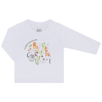 Camiseta Manga Longa Para Bebe Em Malha Animals Junkes Baby Bebefacilmobile Camiseta Manga Longa Para Bebe Em Malha Animals Junkes Baby Bebefacilmobile