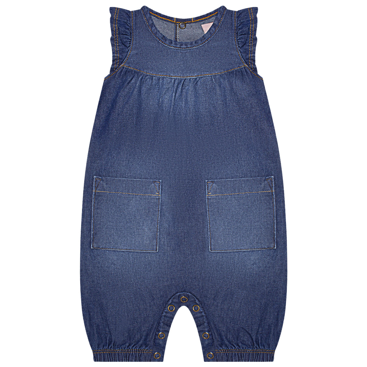 Macacao Regata Babadinhos Para Bebe Blue Denim Tmx No Bebefacil Onde Voce Encontra Tudo Em Roupas E Enxoval Para Bebes Bebefacilmobile