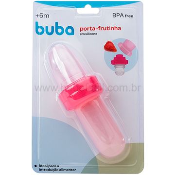 BUBA12622-J-Kit-Alimentador-Porta-frutinha-e-Colher-Dosadora-para-bebe-Rosa-6m---Buba