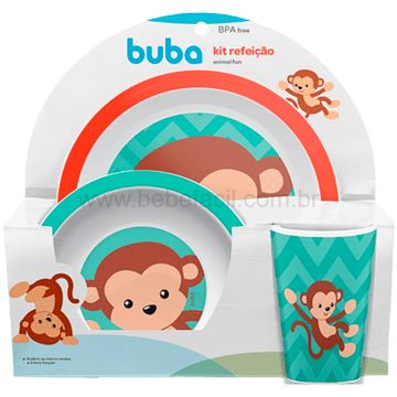 BUBA10735-G-Kit-Refeicao-para-bebe-Animal-Fun-Macaquinho-6m---Buba