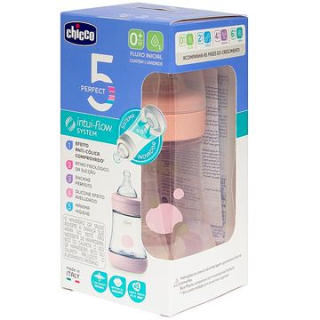 CH1030-D-Mamadeira-Perfect-5-150ml-Fluxo-Inicial-Rosa-0m----Chicco