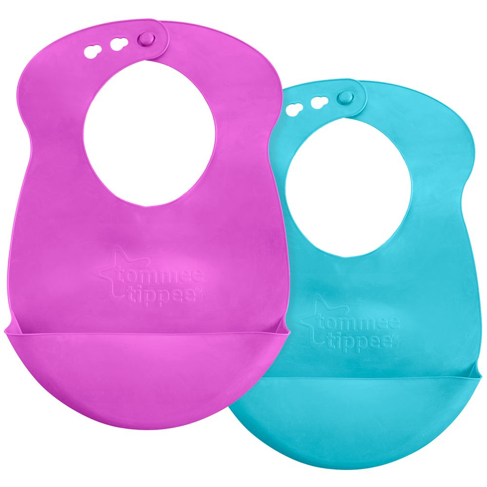 563582-A-Kit-2-Babadores-com-Cata-migalhas-Roll-n-Go-Girls---Tommee-Tippee