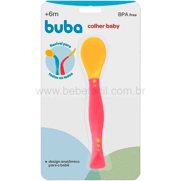 BUBA5248-V-E-Colher-Flexivel-Baby-Vermelha-6m---Buba