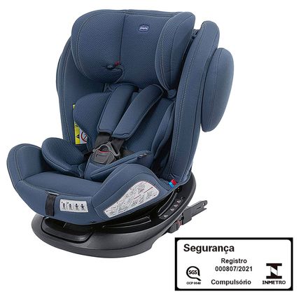 Chipolino Cadeira Auto 0/1/2/3 Techno Isofix Rotativa 360º Azul