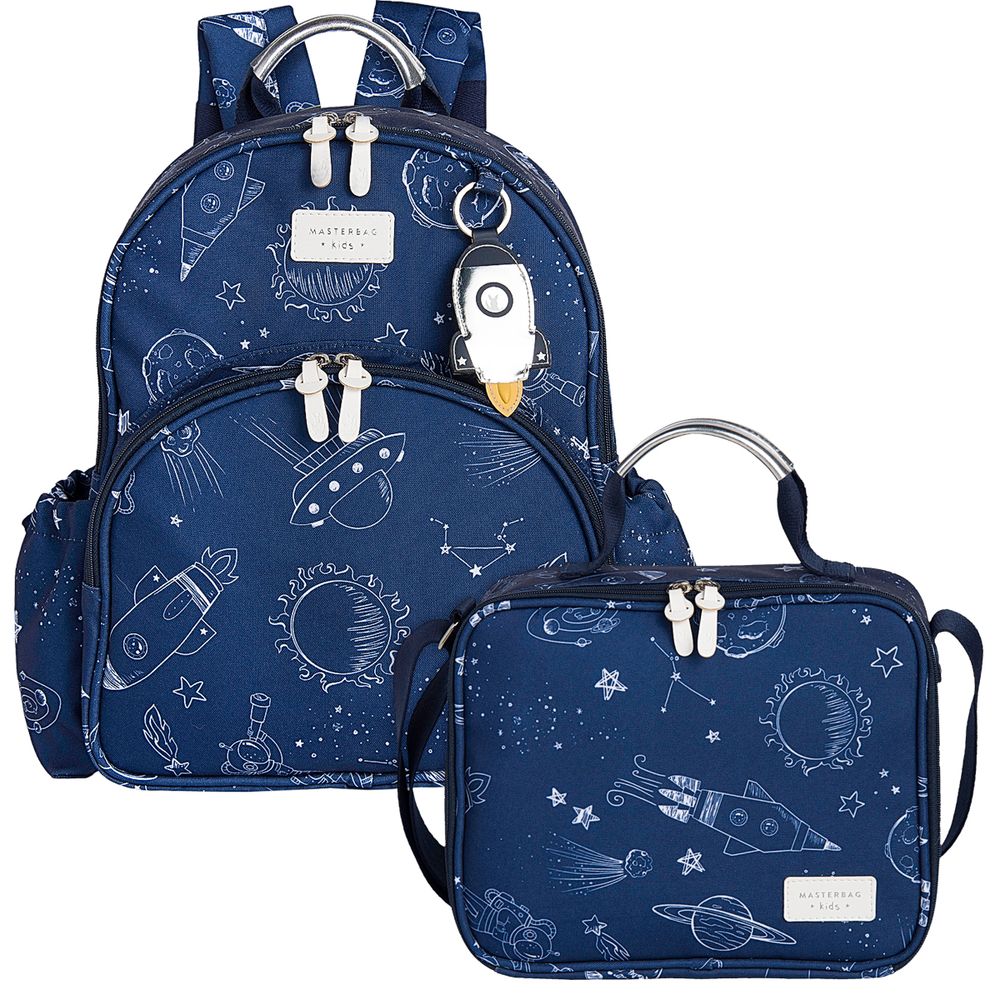 Lancheira Térmica Infantil Arco-Íris Azul - Masterbag Kids