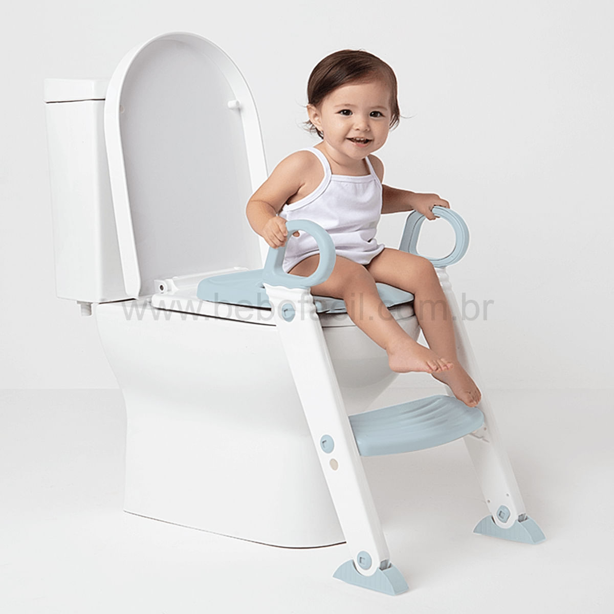 Redutor de Assento Infantil com Escada Azul (+12m) - Buba - bebefacil