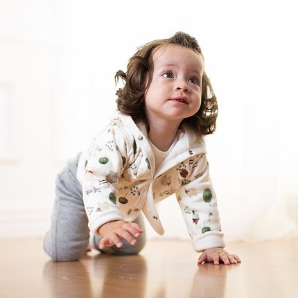 Qfajcp Crop Top Calças para Bebês Meninas Meninos Outono Algodão