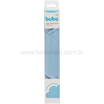 BUBA16242-B-Jogo-Americano-em-Silicone-para-bebe-Azul---Buba