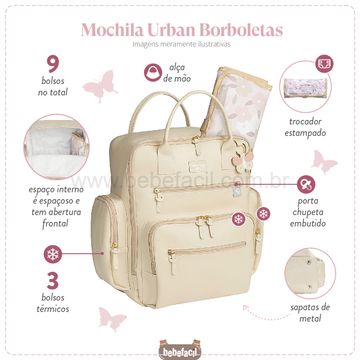 MB11BOR313-F-Mochila-Maternidade-Urban-Borboletas---Masterbag