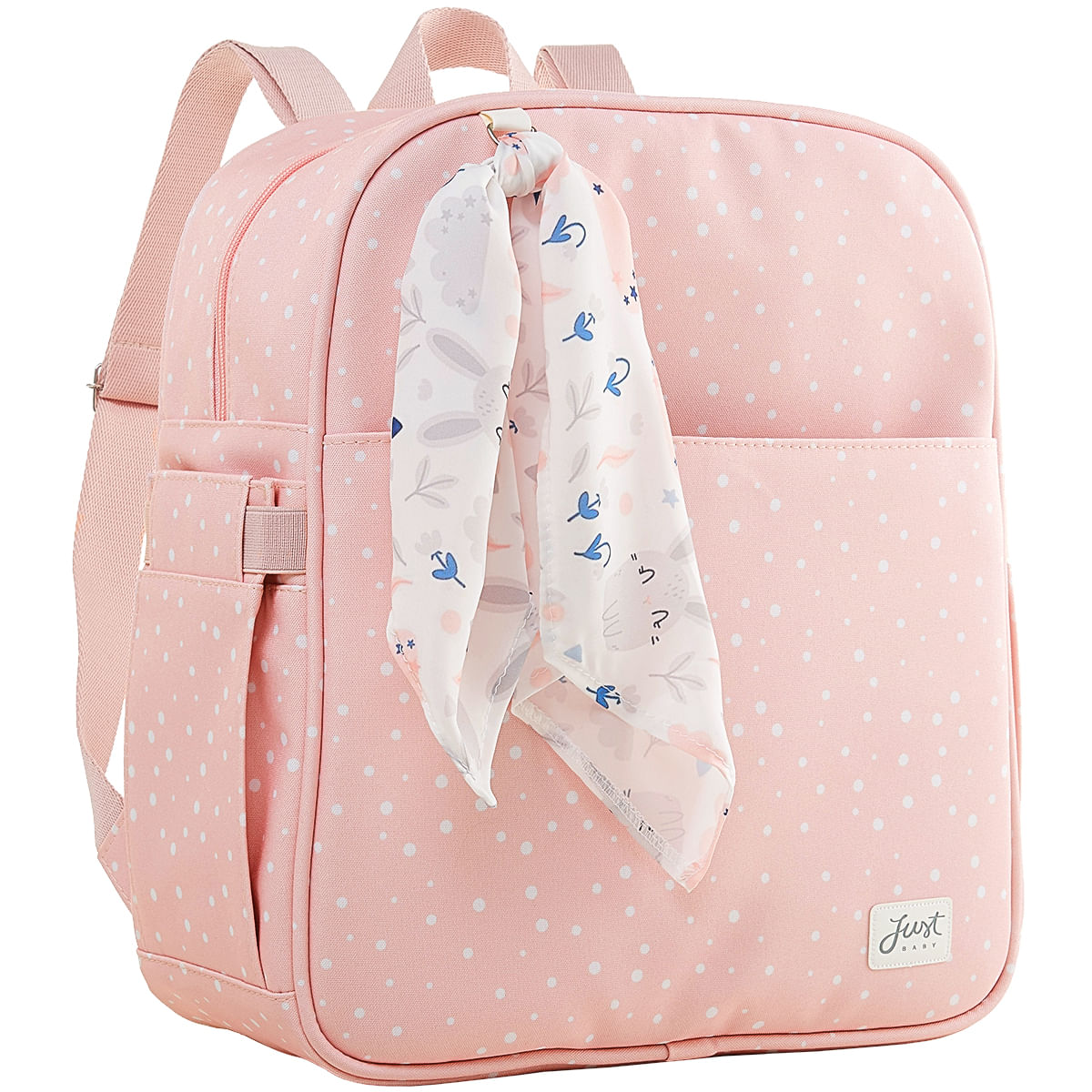 Mochila Maternidade para bebê Bunny Rosa - Just Baby - bebefacilMobile